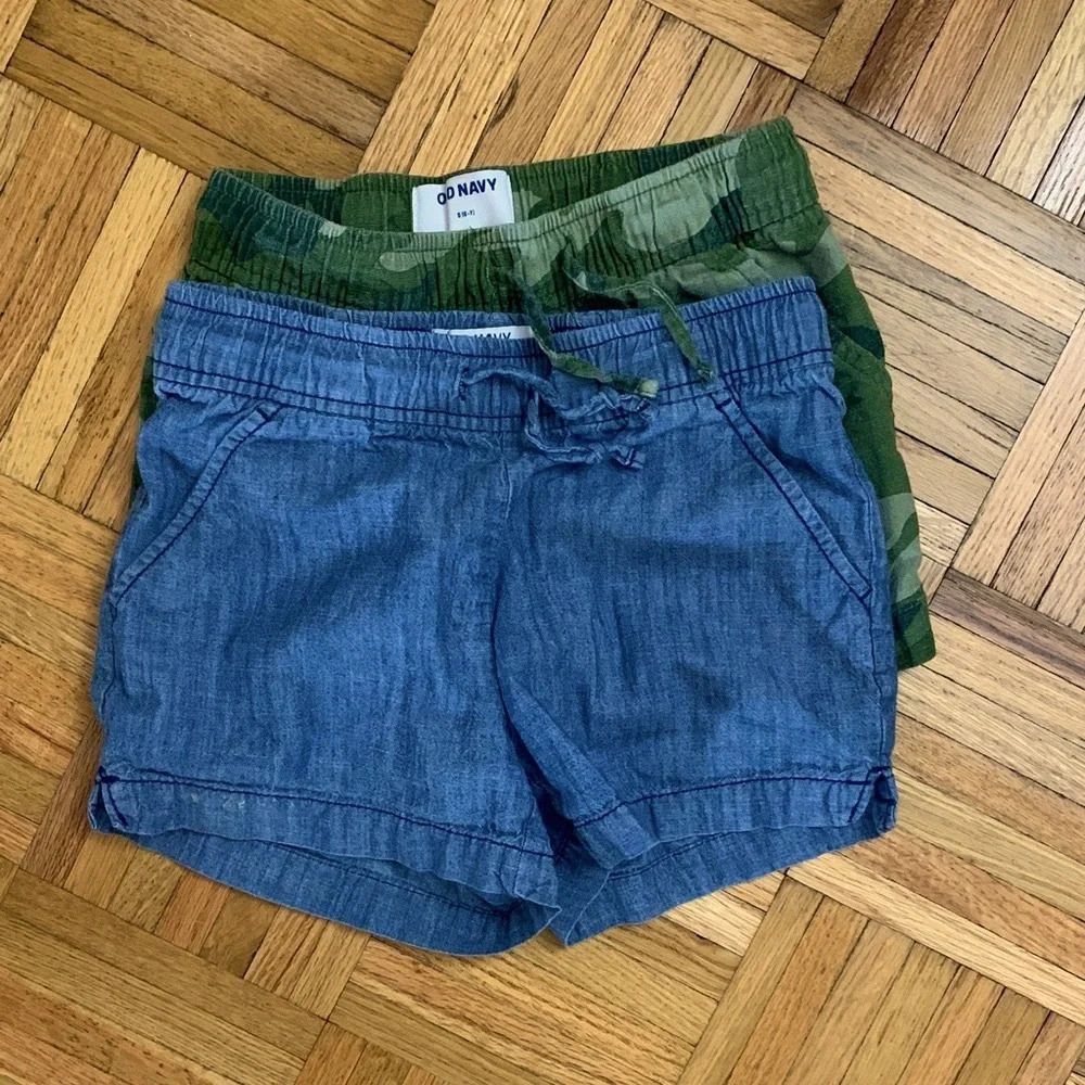 BUNDLE of Drawstring Shorts w/ Pockets - Girls Size S (6/7) - Old Navy EUC!